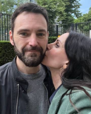 Courteney Bass Cox with her boyfriend